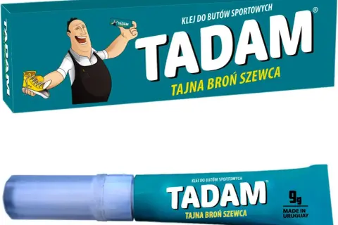 Klej TADAM – tajna broń szewca. Idealny, gdy potrzebujesz kleju do butów sportowych.