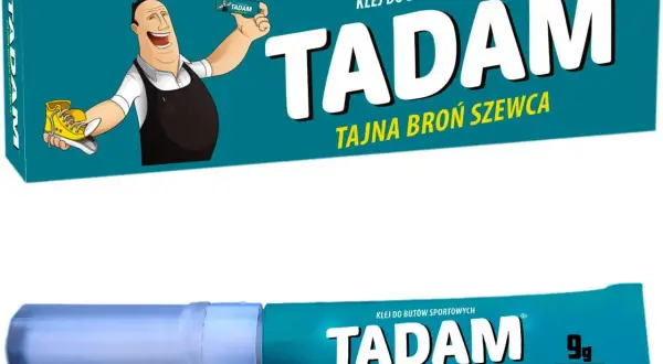 Klej TADAM – tajna broń szewca. Idealny, gdy potrzebujesz kleju do butów sportowych.